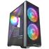 Rampage Gyra V1 Black Mesh 12Cm+2-16Cm Rainbow Fan Type-C Oyuncu Kasası(100.40.10.0302)