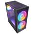 Rampage Gyra V1 Black Mesh 12Cm+2-16Cm Rainbow Fan Type-C Oyuncu Kasası(100.40.10.0302)
