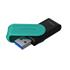 Kingston Dtxs-128Gb 128Gb Portable Usb 3.2 Gen1 Datatraveler Exodias (Black-Turquoise) Flash Bellek (110.10.10.0019)