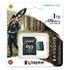 Kingston Sdcg3-1Tb 1Tb Microsdxc Canvas Go Plus 170R A2 U3 V30 Card + Adp Hafıza Kartı (110.30.10.0072)