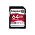 Kingston Sdr2-64Gb Canvas React Plus Sdxc Uhs-Iı 300R-260W U3 V90 For Full Hd-4K-8K Hafıza Kartı(110.30.20.0022)
