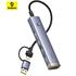 Baseus Ultrajoy Lite 4-Port Hub-Gri (B0005280B811-13)(250.20.20.0133)