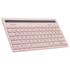 Everest Kb-Bt82 Pembe-Gri Bluetooth Ultra İnce+Şarjlı Q Mac-Win-Android-Ios Uyumlu Kablosuz Klavye(300.10.30.0071)
