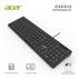 Acer Oak920 Q Usb Siyah 1.8Mt  Kablolu Klavye-Tek Tuş Hesap Makinalı (Sessiz Tuş) (300.10.30.0088)