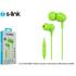 S-Link Sl-Ku160 Mobil Telefon Uyumlu Yesili Kulak İçi Mikrofonlu Kulaklık
(300.70.30.0173)