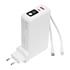 S-Link G225 20000Mah Lightning+Type-C Kablolu Powerbank Beyaz 5W Prizli Taşınabilir Pil Şarj Cihazı(420.60.10.0188)