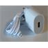 Elba Elb07-Usb-25Wıos Beyaz 25W Usb Ev Şarj Kafa+ Usb 1Mt Lightning Kablo Qc4.0 Hızlı Şarj (750.60.35.0075)