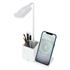 S-Link Sl-M9054 Beyaz Typec 10W Kablosuz Şarj Cihazı Kalemlikli Masa Lambası(800.30.20.0035)